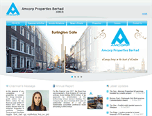Tablet Screenshot of amcorpproperties.com